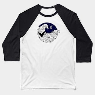 blue night Baseball T-Shirt